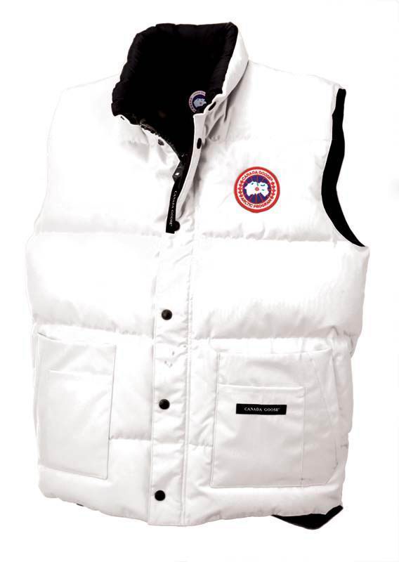 White Canada Goose Mens Freestyle Vest cheap
